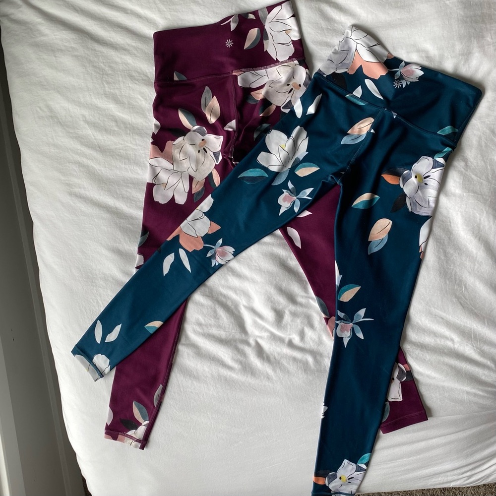 Athleta Elation Floral Leggings 7/8